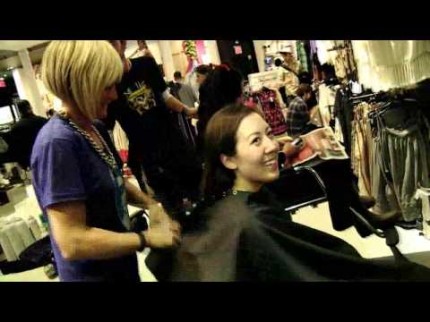 Elle Magazine “Beauty on the Street” Topshop Hair Makeover