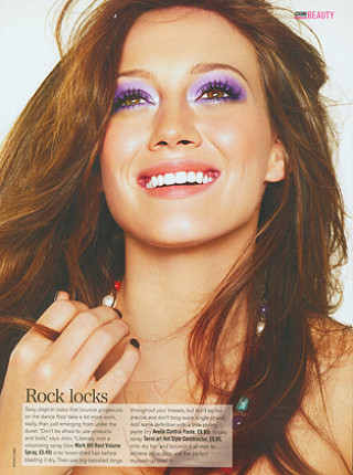 Hilary Duff cosmo editorial purple eyes 2