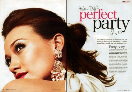 hilary duff editorial cosmo spread