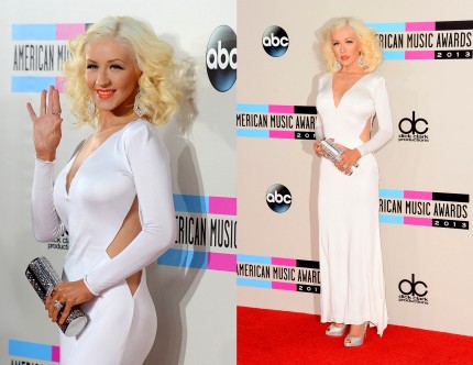 Xtina AMAs 2013 double